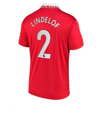 Manchester United Victor Lindelof #2 Hjemmedrakt 2022-23 Kortermet